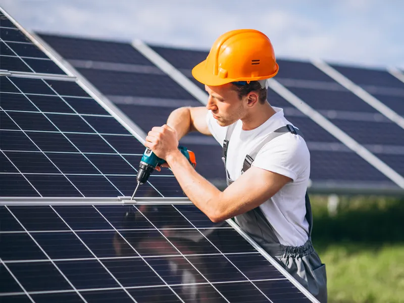Drone thermal imaging inspection of solar farm